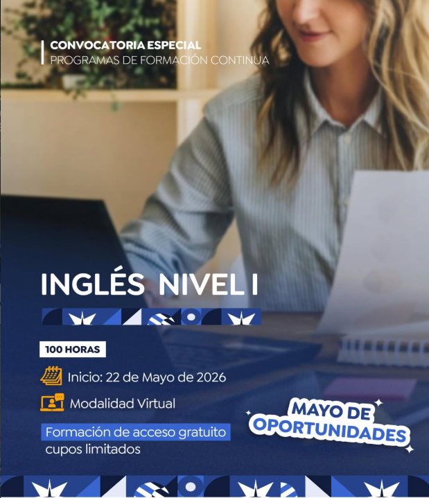 Inglés 1: Mayo De Oportunidades Para Capacitate De Forma Gratuita Con Ie