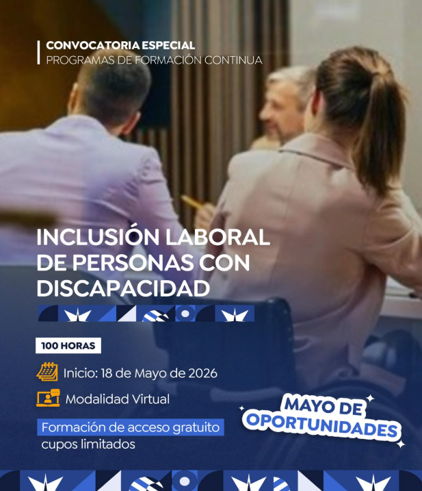 Formación Continua Gratuita: Inclusión Laboral De Personas Con Discapacidad